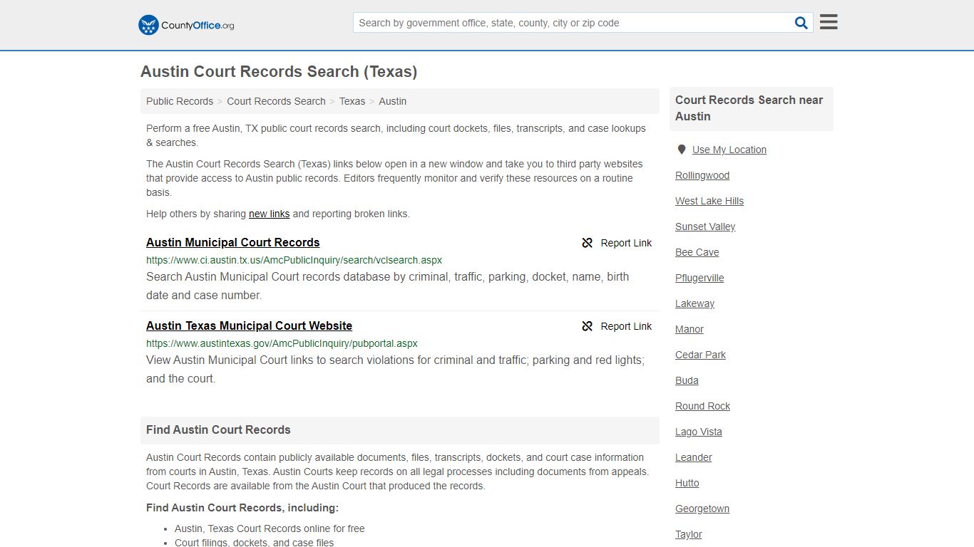 Court Records Search - Austin, TX (Adoptions, Criminal ...